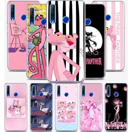Pink Panther Fashion Silicone Cover For Honor 30 30S 30i 9 10 9A 9C 9S 9N 10i 10X 9X Lite Pro 5G Phone Case