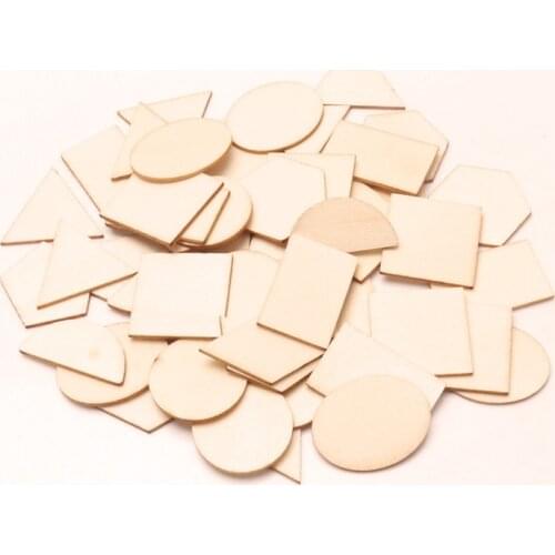 Mix Natural Wooden Square Ornament Handmade Wooden Crafts Accessory Home Decoration Scrapbookings Painting DIY 10-20mm 100pcs