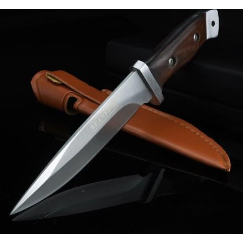 Outdoor knife wild survival straight knife high quality hunting knife fixed blade short knife camping EDC tool knife
