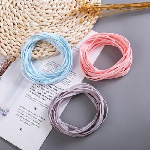High quality 1kg/lot 5mm Soft Hair band face Mask ear strap Flat Cord Color Elastic Band Make Underwear Bra Shoulder Rope Sewing