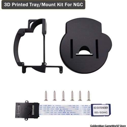 High Quality GC Loader 3D Printed Tray/Mount Kit with SD Extension Cable for GameCube GC Loader