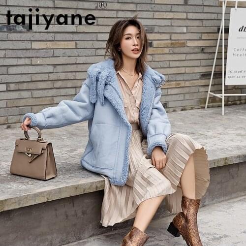 Coat Fur Real Winter 2021 Women 100% Wool Jackets for Woman Genuine Lamb Fur Coats Clothing Mulheres Casacos TN533