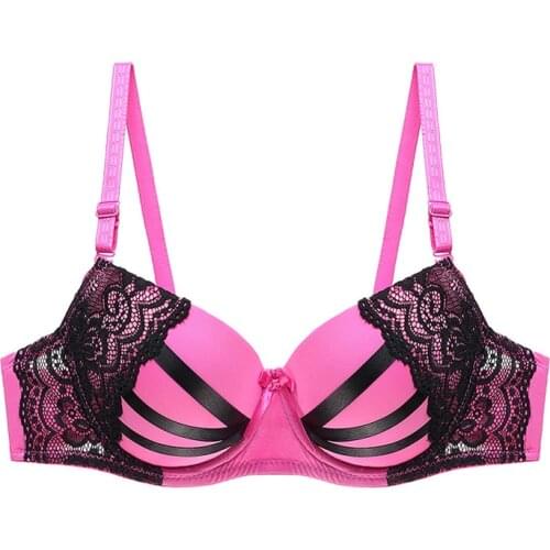 Ladies Bras Underwear Adjusted-straps Women Set Fashion Plus Size Sexy Romantic Push Up Bra Luxury Lace Bra 34 36 38 40 42