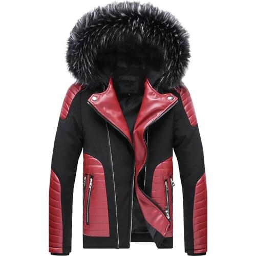 Chaqueta de Otoño Invierno para hombre, diseño de varias telas con cuero, chaqueta para motocicleta, moda urbana, chaqueta de pi