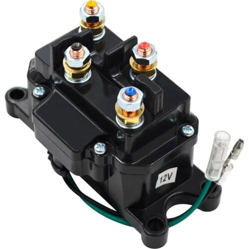 12V 250A Winch Universal Starter Solenoid Relay Contactor Rocker Switch Thumb Truck for ATV UTV 4x4 Vehicles 63070 62135 2875714