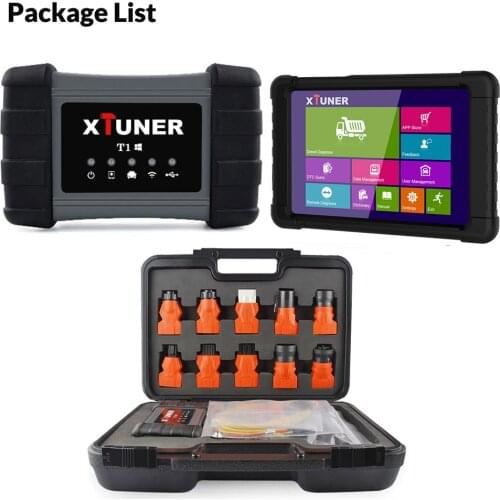 Xtuner T1 Heavy Duty Truck OBD2 Diagnostic Tool Airbag ABS DPF OBD 2 Auto Scanner with Tablet Diesel Truck Scanner Tools