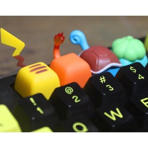 For Little Fire Dragon Frog Seed Design Resin Keycaps For Cherry Mx Switch Mechanical Gaming Keyboard Use SA R1