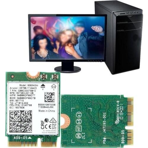 Bluetooth-compatible 5.0 Intel Dual Band AC 9560 9560NGW NGFF 1.73Gbps BT5.0 CNVI Card Wifi Wireless M.2 O8Q6