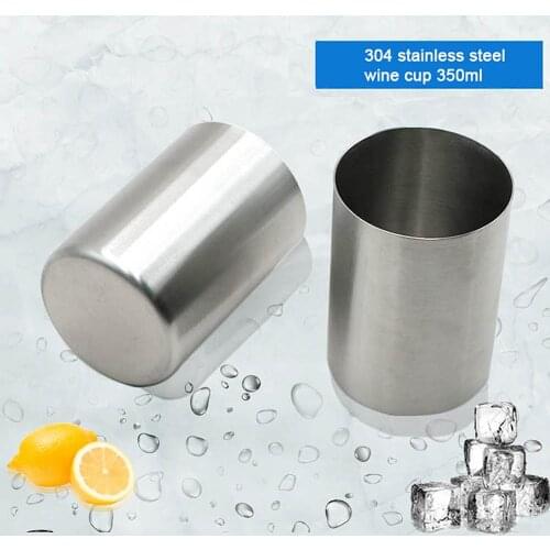 Hot Sale Double Wall Stainless Steel Cups and Mugs 210ml Metal Cold Beer Cup Bar Party Coffee Mug Tumbler