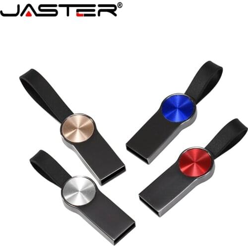 JASTER (5 free logos) USB 2.0 Flash Drives Fashion High Speed 16GB 32GB 64GB 128GB Metal Waterproof USB Pen Drive Free shipping