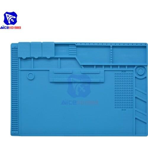 Diymore Soldering Mat Insulation Silicone Magnetic Repair Work Mat Heat-Resistant Soldering Station Mat for BGA 480 x 318mm