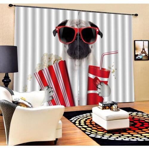 European curtains animal 3D Curtains angel design Curtains For Living Room Bedroom Decoration curtains