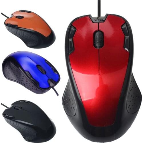 Gaming Mice Mouse 1.5m Luxury 1800 DPI USB Wired Optical Ergonomic For PC Laptop