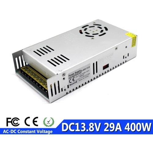 Single Output Switching Power Supply 13.8V 29A 400W Transformer Power Adapter 110V 220V AC to DC13.8V Led Driver For CNC CCTV