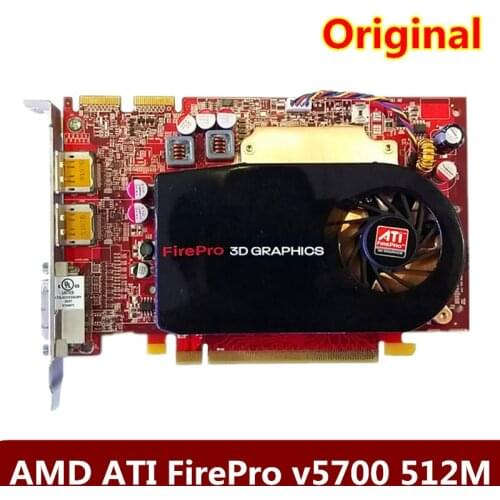Original AMD FirePRO V5700 professional graphics card dual DP interface supports 3 screens 519292-001