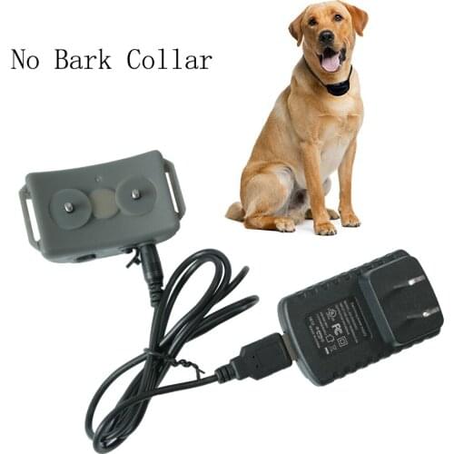 Auto-Protection Rechargeable NO-Bark collar stop dog barking collar TPU material Waterproof E-collar static Dog training Collar