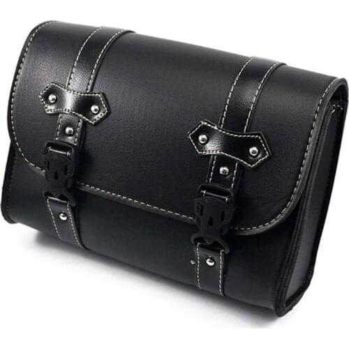 Suitable for Universal Motorcycle Saddle Bag Model Side PU Leather Luggage Saddle Bag Storage Tool Bag