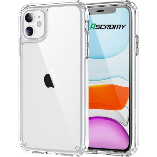 Clear Hybrid Acrylic Phone Case For iPhone 11 Pro Max 12 Mini 11Pro XS X XR 8 7 Plus SE 2020 8Plus Transparent Cover Accessories