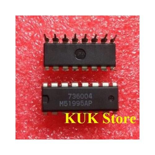 Real 100% Original NEW M51995AP DIP16 50PCS/LOT