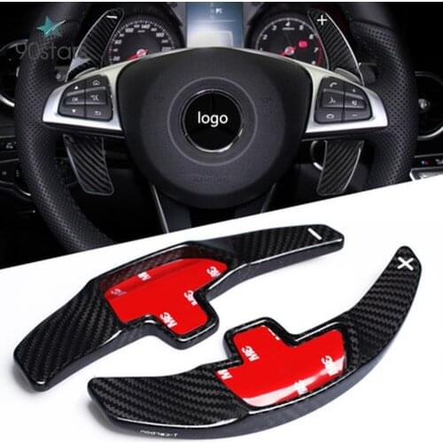 Carbon Fiber Steering Wheel Paddle Shift For Mercedes-Benz C180L C260L GLE CLA C200L GLC-Class S-Class 2015-2016 & E300 E200