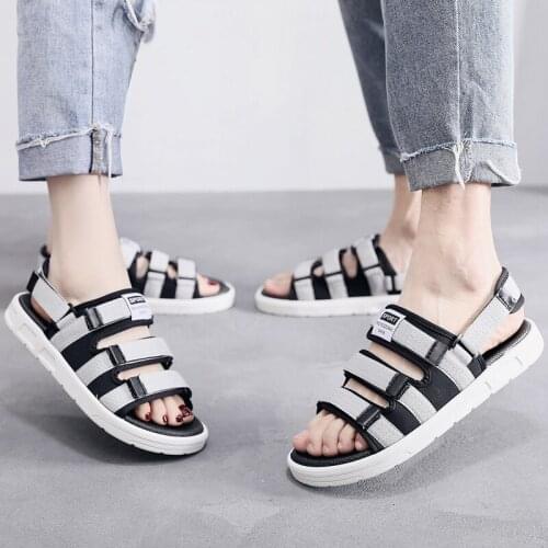 SHENCE Summer Sandals Men Non-slip Shoes Unisex Bathroom Slippers Comfy Slides Beach Flip Flop Soft Indoor Plus Size 35-46