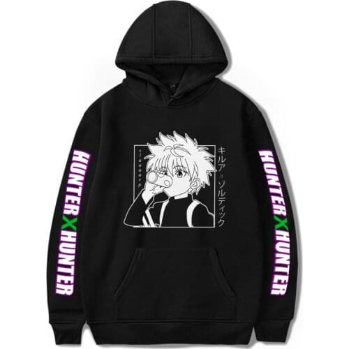 Japanese Anime Hoodies Hunter X Hunter Men Women Hoodies Sweatshirts Killua Zoldyck Hisoka 90s Hoody Tops Sudaderas Mens Hoodie