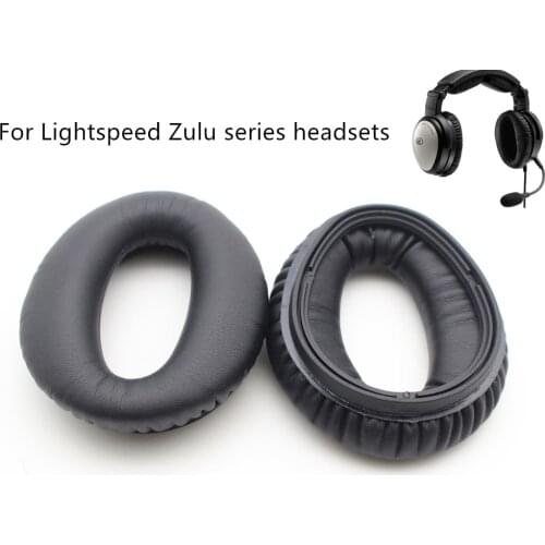 Replacement Ear Pads Soft Ear Cushions Ear Seals for Lightspeed Zulu Aviation Headset