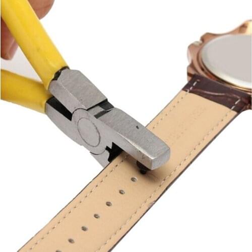 1Pcs Universal Hand Leather Strap Watch Band Belt Tool Hole Punch Pliers Tool