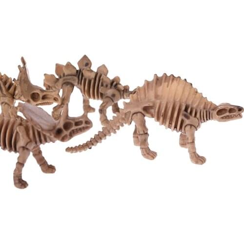 12pcs Dinosaur Skeleton Fossils Assorted Bones Figures Toys Kids Christmas Gift BX0D
