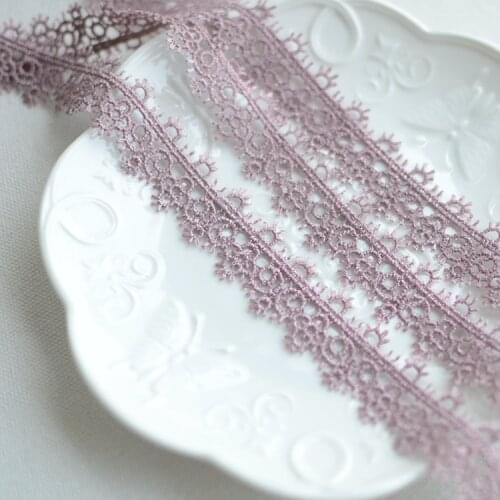 3 Meters/lot Width 2cm Embroidered Lace Ribbon Hollow Lace Trim Fabric For Sewing Wedding Gift Packing Decoration Accessories