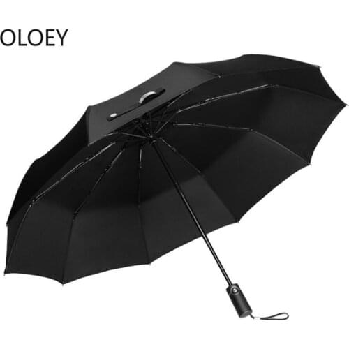 Business German Uv Umbrella Fully Automatic Folding Windproof Car Umbrella Men Big Black Parasol Unbrellas Rain Women Gift Box