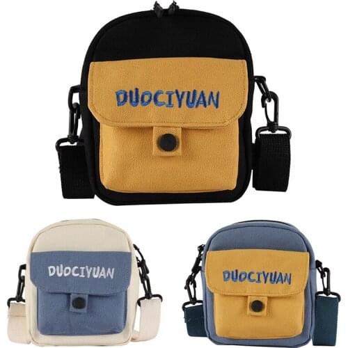 Canvas All-match Messenger Shoulder Bags Mini Cute Crossbody Portable Womens Fashion Handbags Purses Bag For Girls Children