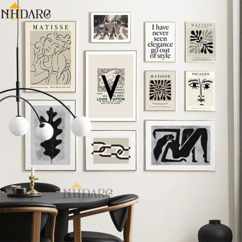 Canvas Print Painting Poster Wall Picture Art Home Decor Matisse Picasso Retro Classics Renaissance Abstract Combination Style