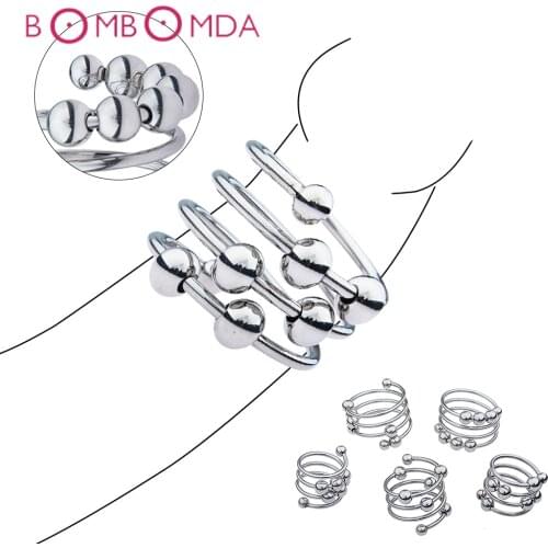 Metal Penis Loop Rings Cock Rings Sex Toys for Men Male Time Delay Premature Ejaculation Cock Ring Adult Sex Toy Erotic Sex Shop