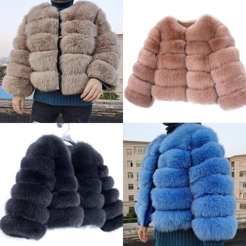 Maomaokong 50CM Natural Real Fox Fur CoatWomen Winter natural fur Vest Jacket Fashion silm Outwear Real Fox Fur Vest Coat Fox