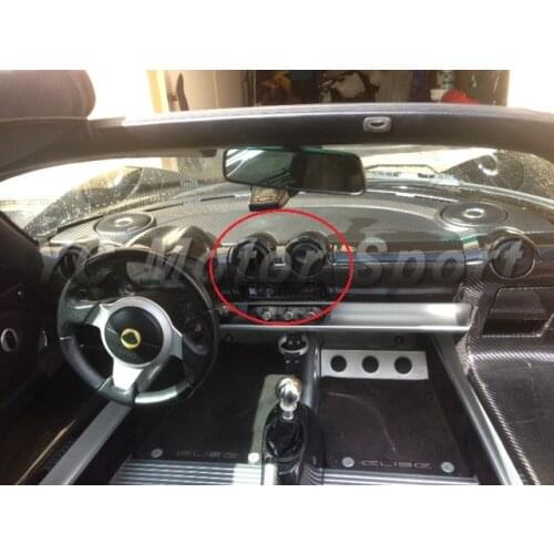 Matte Finish Dry Carbon Fiber LHD Center Air Con Vents & Radio Surround Panel Replacement Fit For 2008-2011 Exige S2 Elise S2