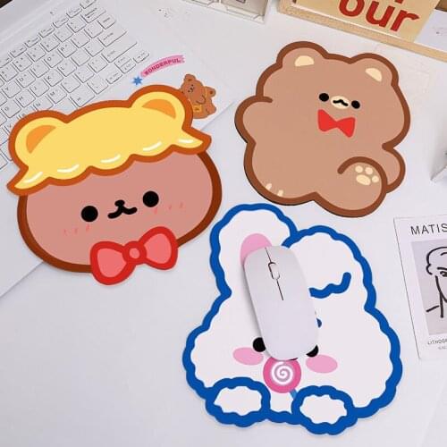 Lovely kawaii Cute Bear Animal Mouse Pad Desk Big Mat Pads Waterproof Office Home Decoration Cup Mat Antislip Girls Boys Room