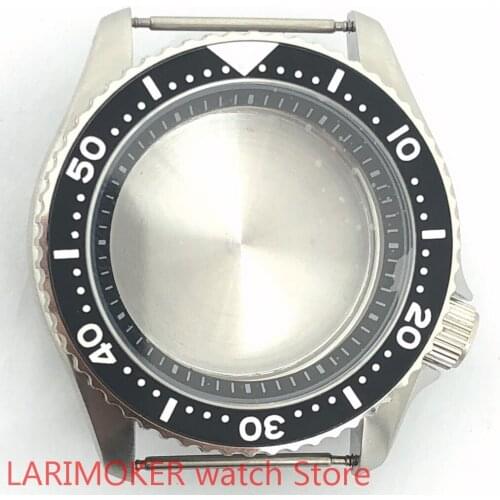 2021 Bligers new 45mm stainless steel high-quality black NH35 case with sapphire glass is suitable for the NH35NH36 movement