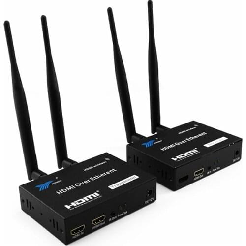 One pair 1080P wireless hdmi extender (TX+RX ) with IR support one transmitter to many receivers