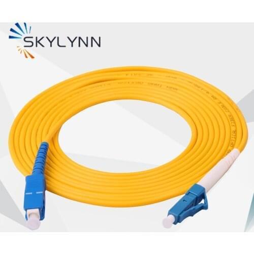 Wholesale 50/100Pcs/Bag SC/UPC-LC/UPC Fiber Optic Patch Cord Simplex 2.0mm Single Mode G652D OS2 1 Meter Length LSZH Jacket