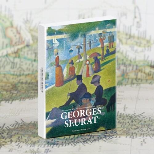 30 sheets/set Art Museum series Works by Georges Seurat Famous artists English postcards Envelopes Artwork postcards