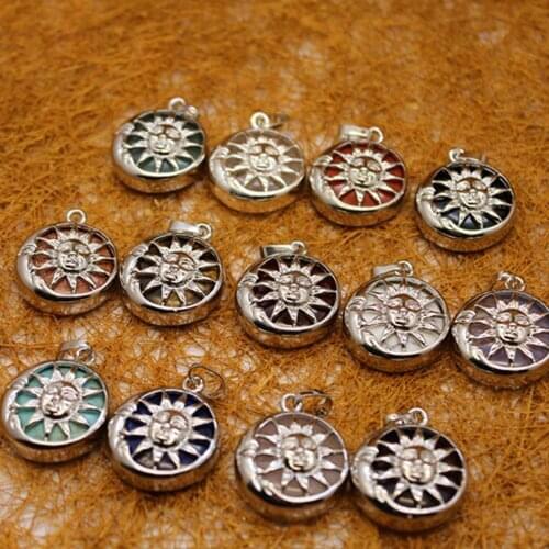 12PCS Unique Elegant Style Silver Plated Natural Purple Amethysts Quartz Crystal Tear 27*27mm Pendant Fashion Jewelry Making