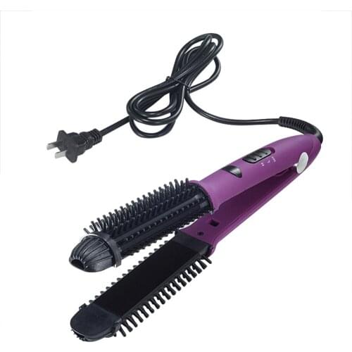 Professional Multifunctional Hair Straightener Brush Curler Hair Flat Iron Curler Steamer Hair Styling Straightener Tool