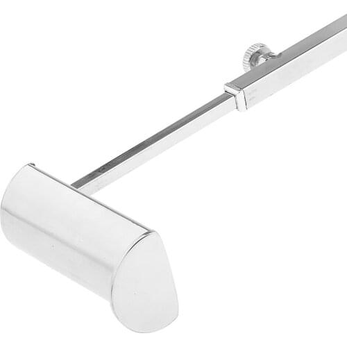 Silver Handbag Display Rack Scarf Purse Shelf Single Side Adjustable Stand