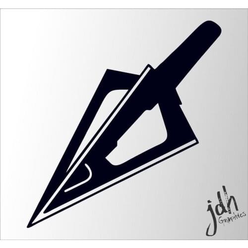 Arrow Broad Head Vinyl Decal Sticker Bow Hunt Huntin Camo Stand Matthews Buck 15cm