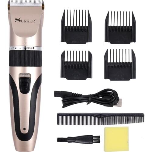 Surker hair trimmer sk-751 rechargeable hair clipper cordless haircut machine beard trimmer hair cutter
