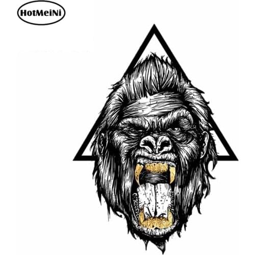 HotMeiNi 13cm x 9cm for Gorilla Vinyl Material DIY Motorcycle Stickers Vinyl Car Wrap Scratch-proof Car Decals Refrigerator