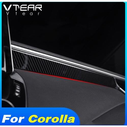 Vtear Central Control Dashboard Frame Trim Interior Decoration Cover Car Styling Accessories For Toyota Corolla Sedan 2021 Parts