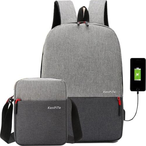 USB Charging Backpack Men Casual Rucksacks 14 inch Laptop Backpacks College Student School Bag Male Mochila