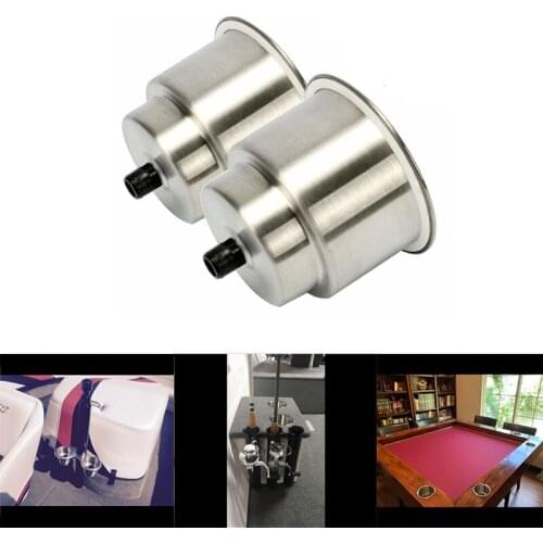 1 Pair Stainless Steel Drink Holders for Yacht Silver Cup Shape Drink Bottle Holder for Marine Boat RV Camper Accessories Parts
